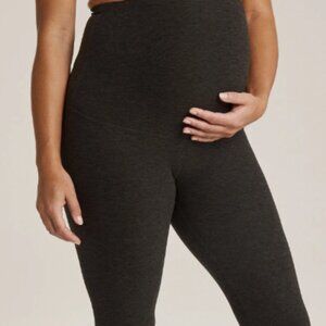 Spacedye Love the Bump Midi Maternity Pocket Legging - Darkest Night - Medium
